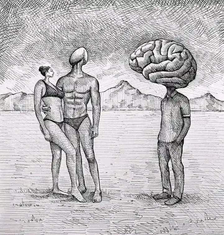 When you are fully brained but she choose someone who use a d!ck to think.🤧