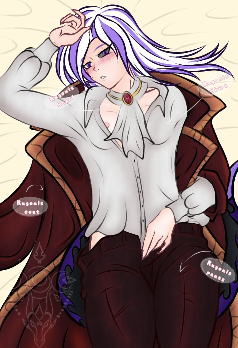 VioletDracholli's tweet photo. It's not easy to steal the gold from dragon hoard✨🐲💜
♥️: *sigh* and what should I do to convince you to give back my clothes, my moon? 😌
#SaintSeiya #聖闘士星矢 #聖闘士星矢LC #ルゴニス #piscesRugonis #Rugonis #piscesLugonis #Lugonis #myoc #VioletDracholli #r18 #nsfw https://t.co/3ZbLkpxoY1