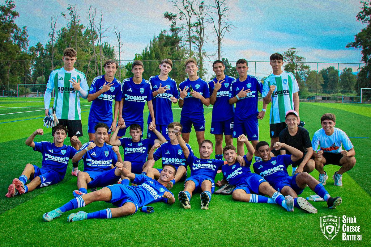 SCBFurmazione's tweet photo. Vittoria di i nostri #U17 Naziunali, stu dopu meziornu, per a prima ghjurnata di u campiunatu, in Borgu, contr'à a JS Aiacciu ! ⚪️🔵

⚽️ Vendasi
⚽️ Grassini
⚽️ Zuccarelli

Felicitazione à i nostri giovani ! 👏

©️ @Alex_Negroni_2B https://t.co/inSLOGiHGp