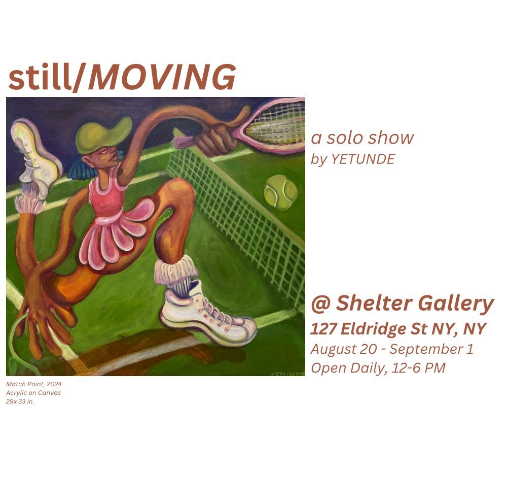 one week left to see my solo art-show at Shelter Gallery in LES!

#USOpen2024