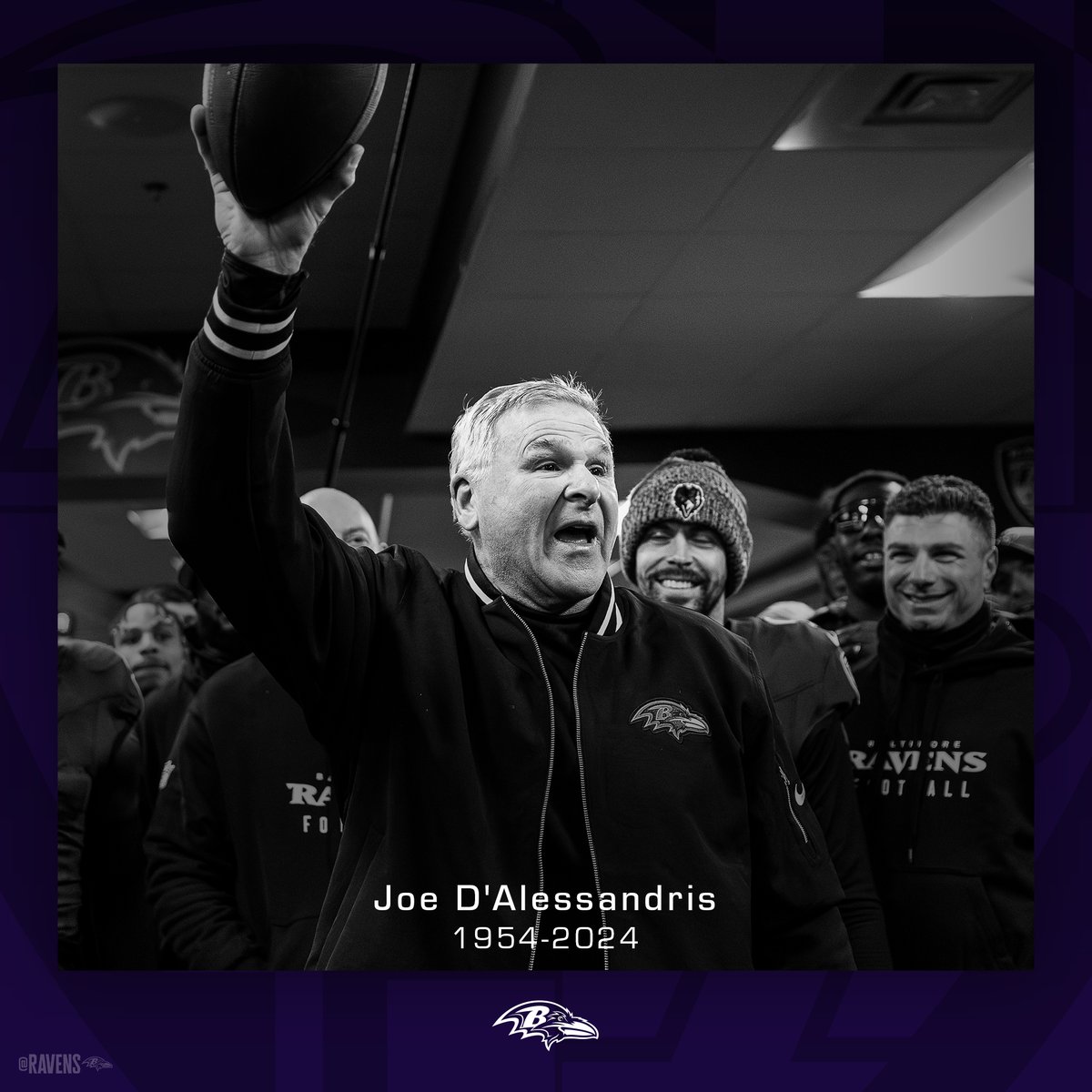 Our hearts ache with grief and sadness upon learning of Coach Joe D'Alessandris' passing early this morning.