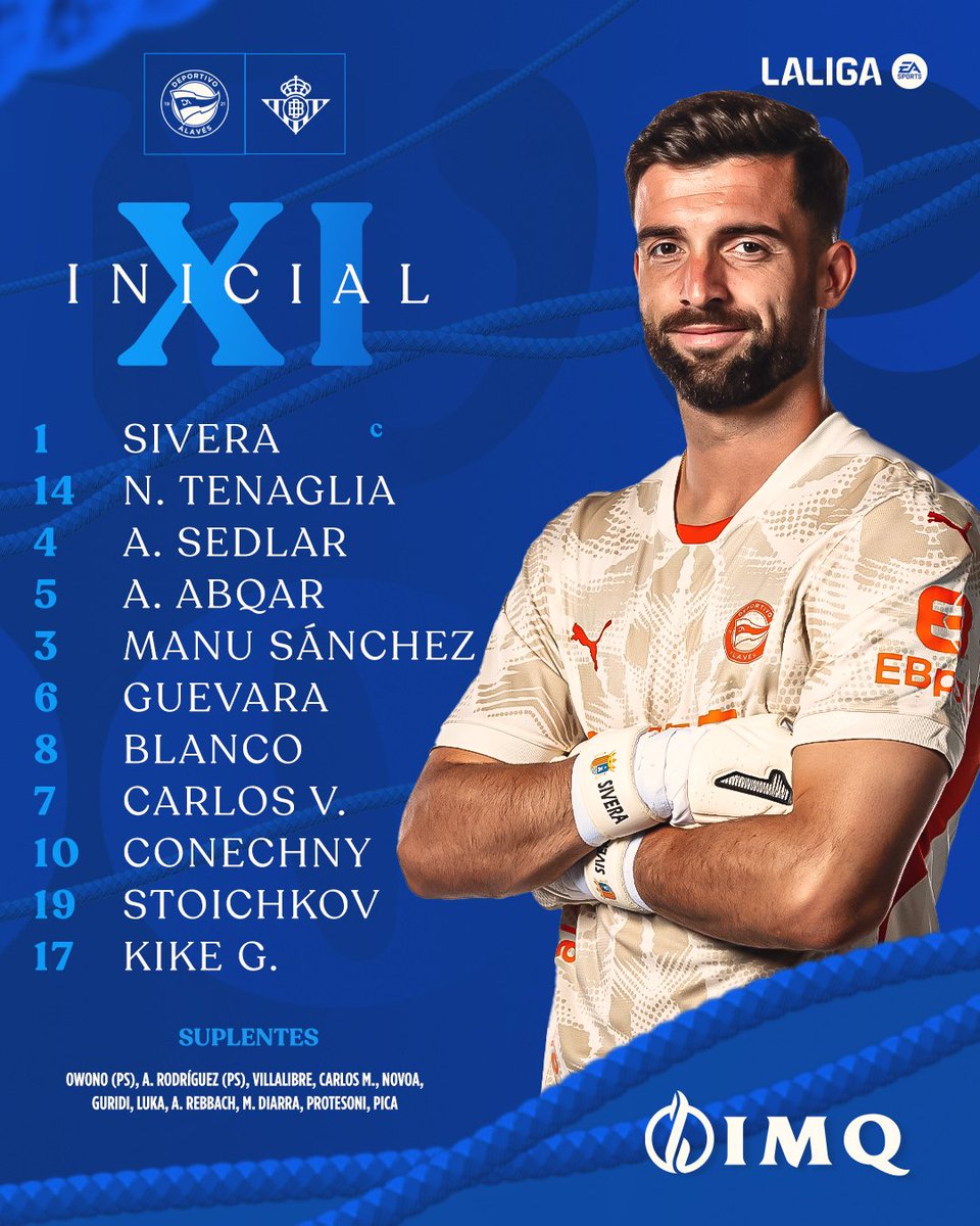 RadioMARCA's tweet photo. 🏟️¡SUENA EL PITIDO INICIAL EN MENDIZORROZA!

🔵@Alaves 🆚 @RealBetis 🟢
 
🤣@IHerraizFdez

🎙️ @MikelUriarte
🕵️‍♂️ @ion_gomez
 
👨‍🏫 Alberto Garmendia
👨‍🏫 Gabino Rodríguez

👨‍⚖️Alfonso Pérez Burrull

🔴🔛#MARCADOR

📻https://t.co/ilgsizICkr https://t.co/gwz9cRGbUU