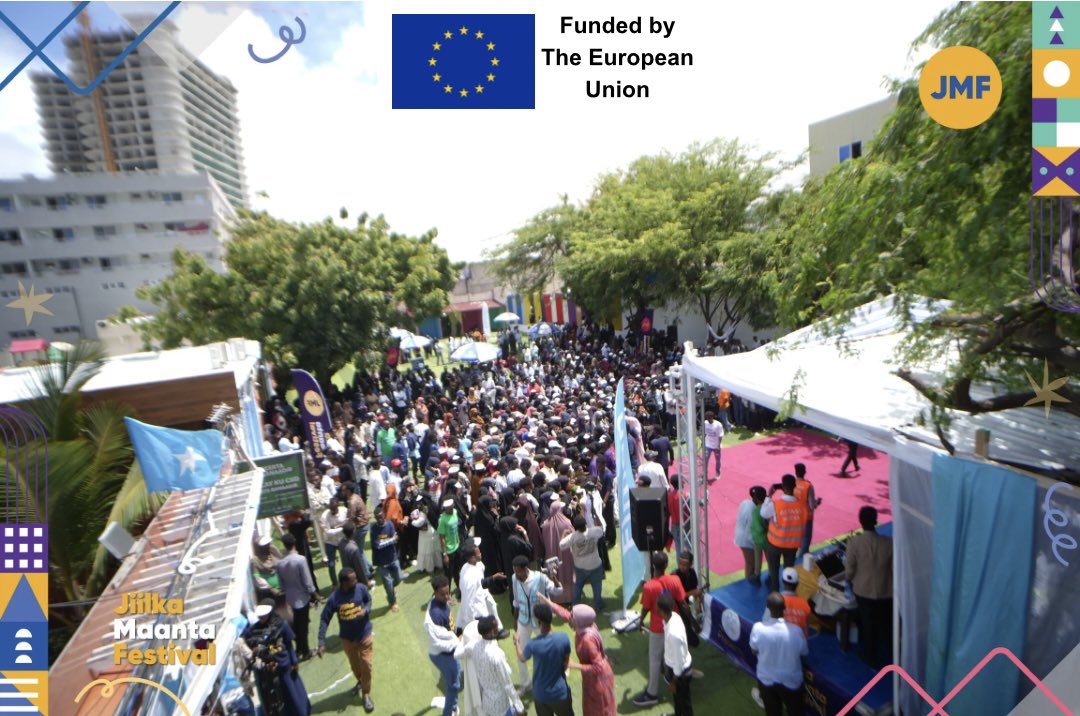 ElmanPeaceHRC's tweet photo. #JiilkaMaantaFest, Somalia's 1st youth-led festival, ignited a new era. With our bold culture &amp; a commitment to peace, we've proven anything is possible when young people lead. Thanks to the EU for believing in us! #JiilkaMaantaFest #YouthLead #SomaliYouth #Peace #STT https://t.co/7wlO16ZSQ8