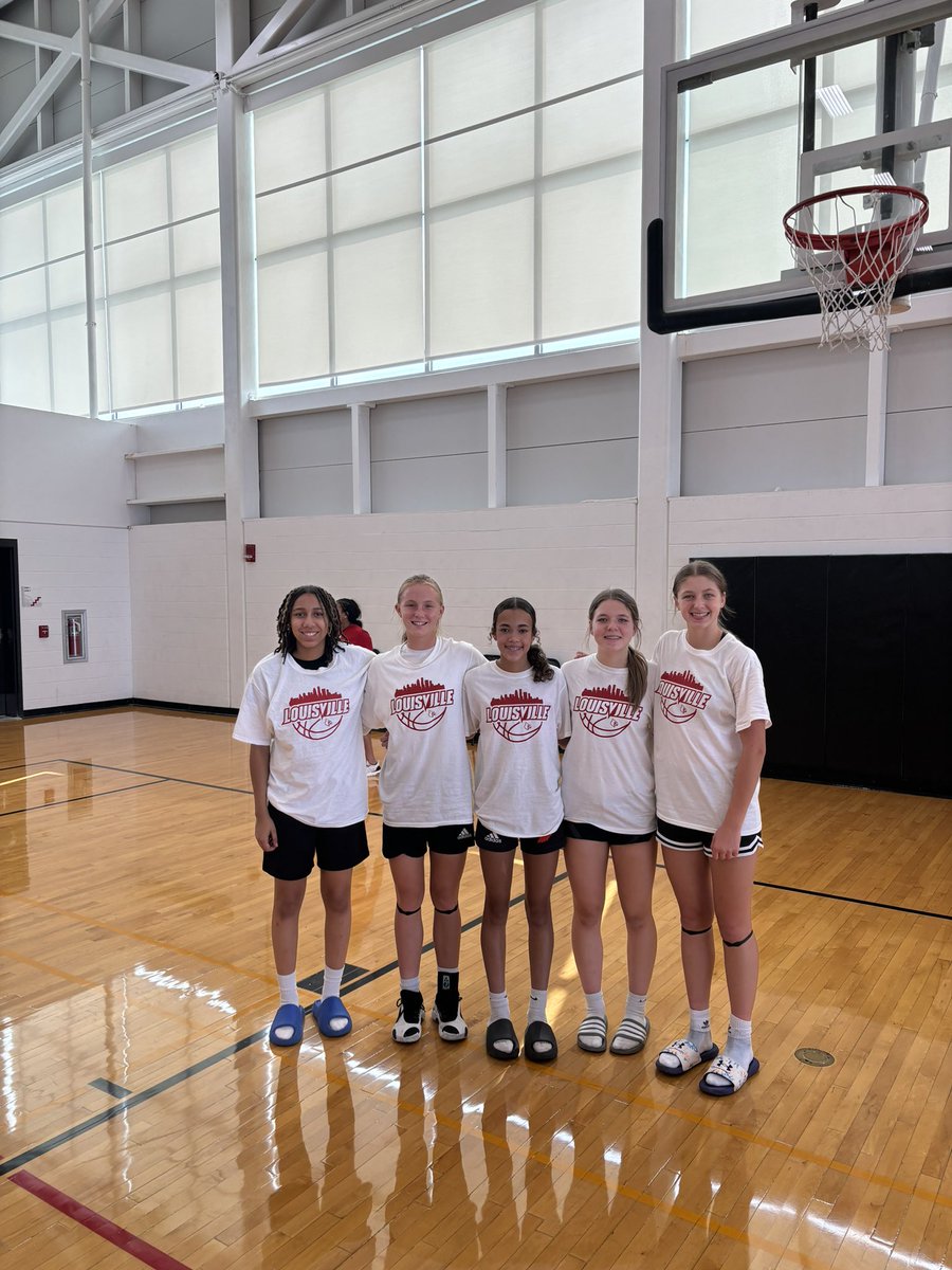 Halle Daniels (@halledaniels3) on Twitter photo Had a really fun day at the <a href="/LouisvilleWBB/">Louisville Women’s Basketball</a> camp yesterday! Thank you to the college players and coaches for putting on a great camp!
<a href="/CoachJeffWalz/">@coachjeffwalz</a> <a href="/CoachSRobinson/">Shay Robinson</a> <a href="/CoachAB34/">Amanda Butler</a> <a href="/CoachSRobinson/">Shay Robinson</a> @villehoopcoach <a href="/M14hoopsindy/">M14Hoops Indy</a> <a href="/IBCWBB/">Indiana Basketball Club</a> Had a really fun day at the <a href="/LouisvilleWBB/">Louisville Women’s Basketball</a> camp yesterday! Thank you to the college players and coaches for putting on a great camp!
<a href="/CoachJeffWalz/">@coachjeffwalz</a> <a href="/CoachSRobinson/">Shay Robinson</a> <a href="/CoachAB34/">Amanda Butler</a> <a href="/CoachSRobinson/">Shay Robinson</a> @villehoopcoach <a href="/M14hoopsindy/">M14Hoops Indy</a> <a href="/IBCWBB/">Indiana Basketball Club</a>
