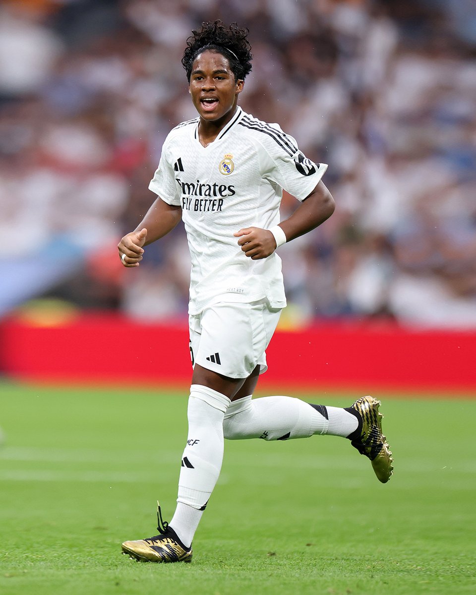 Endrick makes his debut at the Bernabéu 🤩🇧🇷