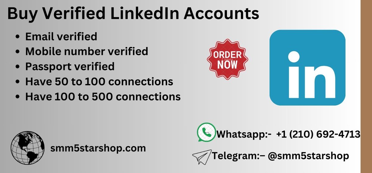 JessicaWil95626's tweet photo. Buy Verified LinkedIn Accounts 

Whatsapp:-  +1 (210) 692-4713
Skype:– smm5star shop
Telegram:– @smm5starshop  

#TelegramWallet正密切关注PavelDurov相关消息Wallet运营不受影响  
#Mbappe 
#Hezbollah 
#AEWAllIn
#BrahimVini https://t.co/IaeIld6ewp