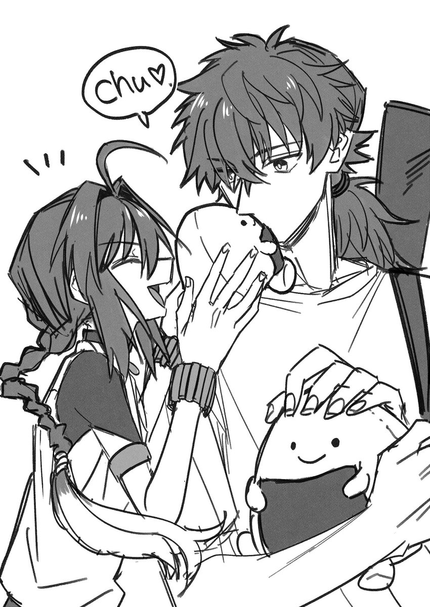 バトさんよりリクエストいただいた剣陣営withのりおにぎりくんです🍙 