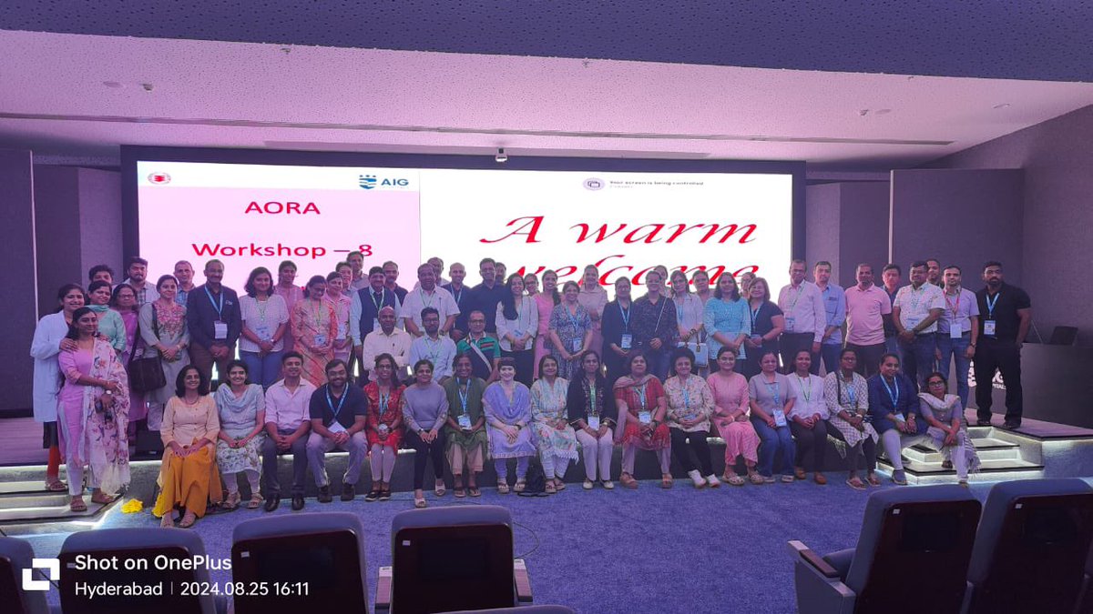 Spine workshop at AIG hospital Hyderabad. Learning from the best!!!
<a href="/AoraIndia/">AORA India</a> 2024