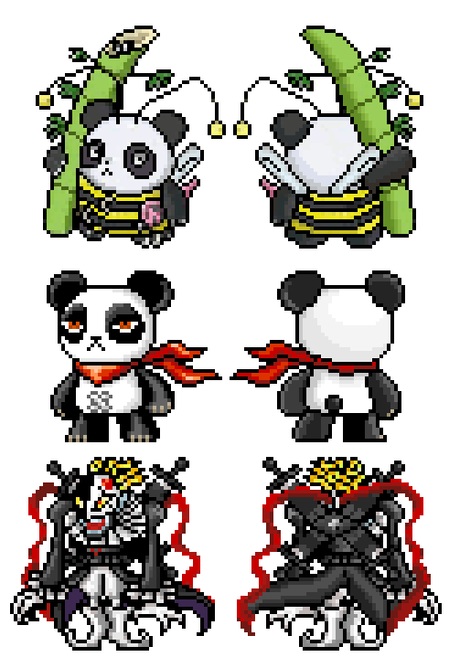 otro_jorch's tweet photo. Panbachimon, Pandamon & ChaosPiemon.
#Panbachimon #Pandamon #ChaosPiemon #pixelart #DigimonStoryOlympusXII #fanart #デジモン #fangame #Digimon
Funbeemon will be able to evolve into panbachimon using the Digimental of purity in the fangame.
Ideas for its official profile? https://t.co/DALGyT2QD5