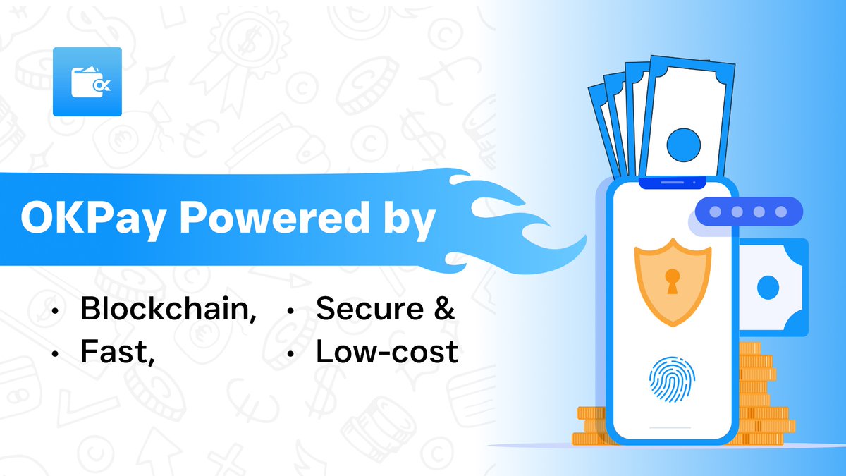 OkayPayBot's tweet image. OKPay&apos;s blockchain-based platform sets a new benchmark for speed, security and cost-efficiency in global payments. 💵

Experience the future of finance with our cutting-edge technology designed to revolutionize the way you tradeing money worldwide. 🌍

#BlockchainPayments…