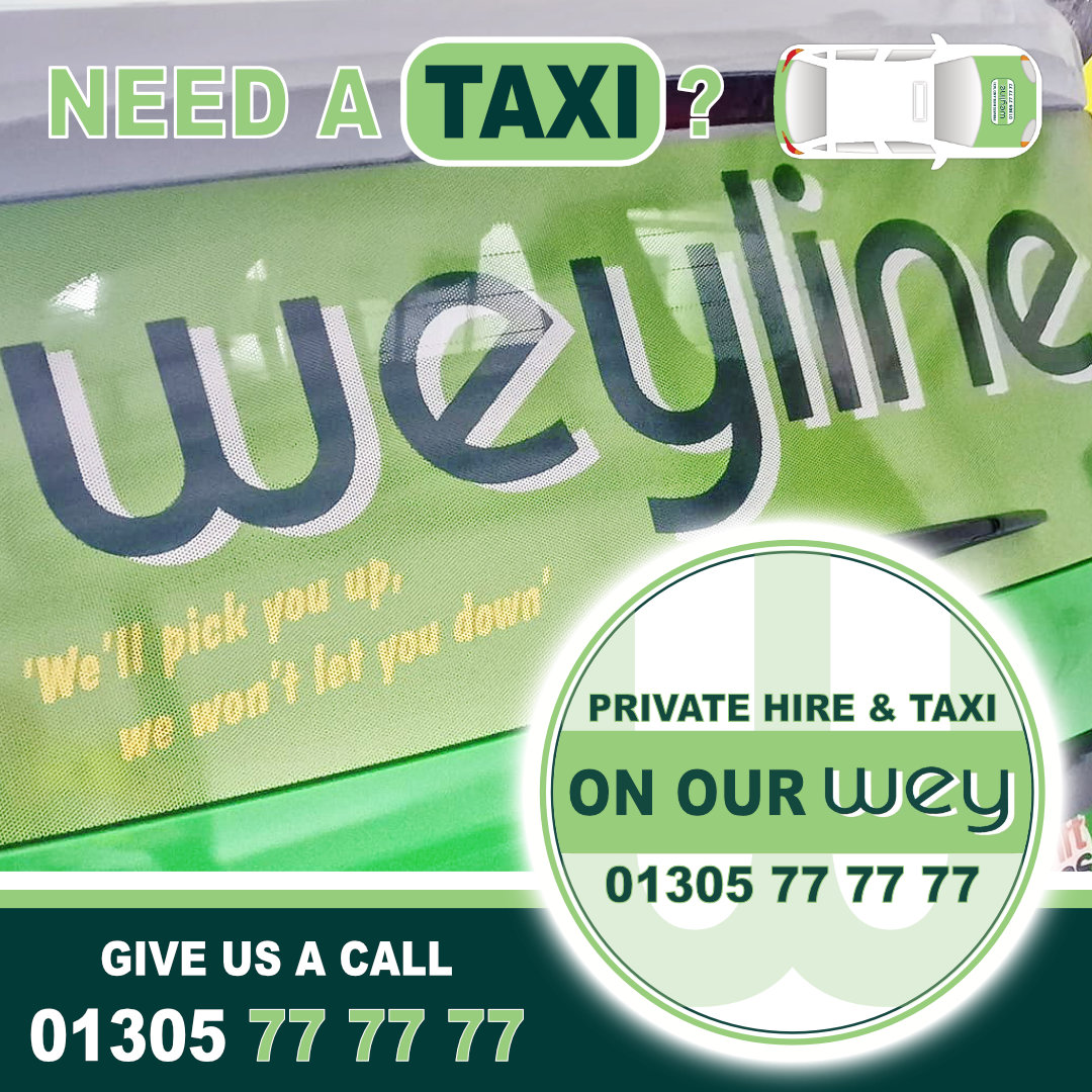 Need a taxi or private hire car? We’ll pick you up and won’t let you down. Give us a call... 01305 77 77 77
