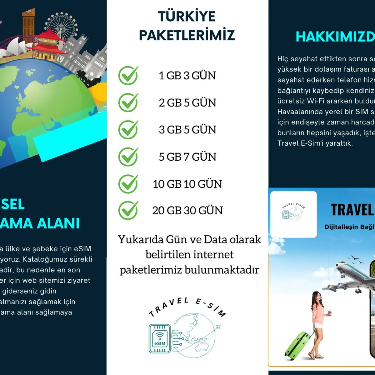 TRAVEL E-SİM

Dijitalleşin Bağlantısız Kalmayın

travele-sim.com.tr

Artık yayında...

#travel
#gezi
#seyahat
#internet
#data
#esim