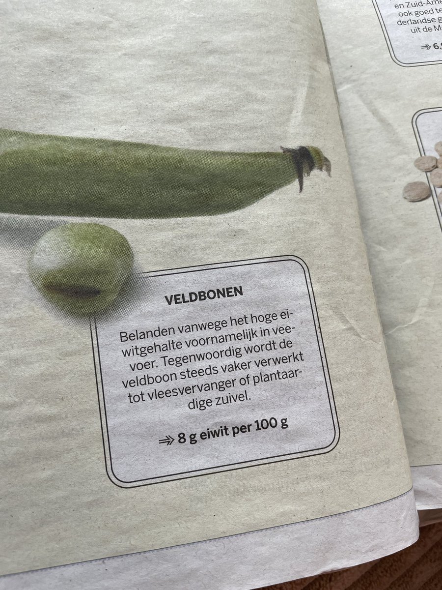 Zo slim. De eiwitrijke veldboon zelf opeten in plaats van voeren aan dieren en dan de dieren opeten💡🌱