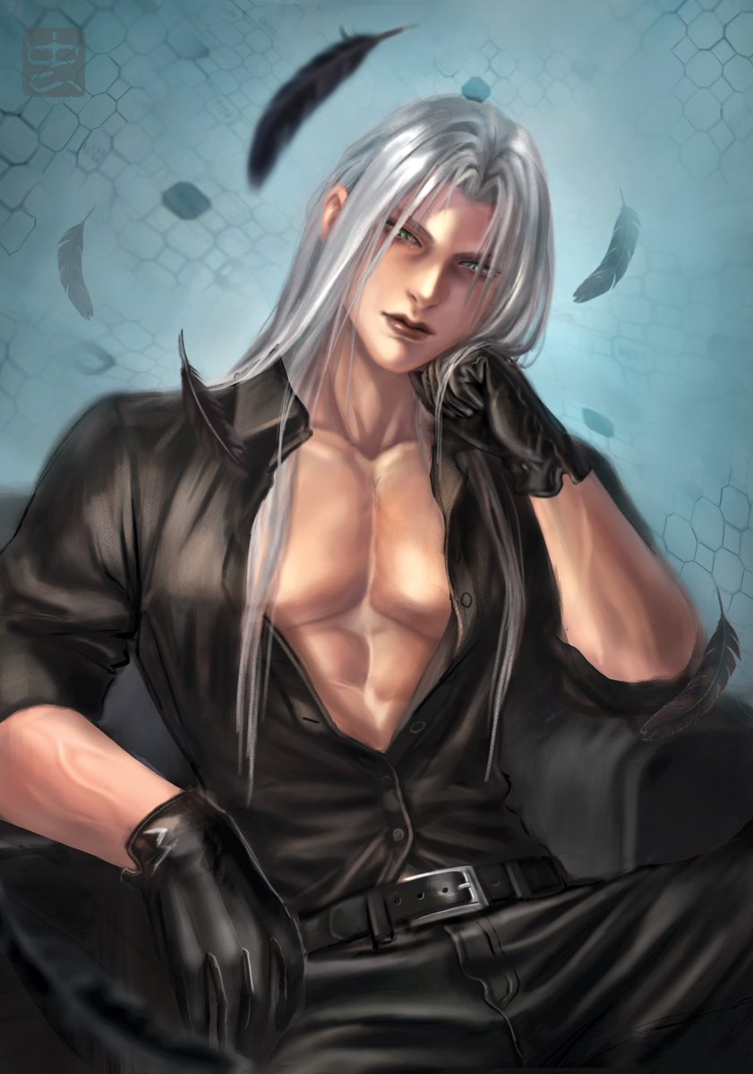 _mushi_v's tweet photo. Casual wear Sephiroth (ft. Shirtless version) 😎🫶
.
.
.
#sephiroth #FinalFantasyVII #FinalFantasyVIIRebirth https://t.co/yTXeOGukZz