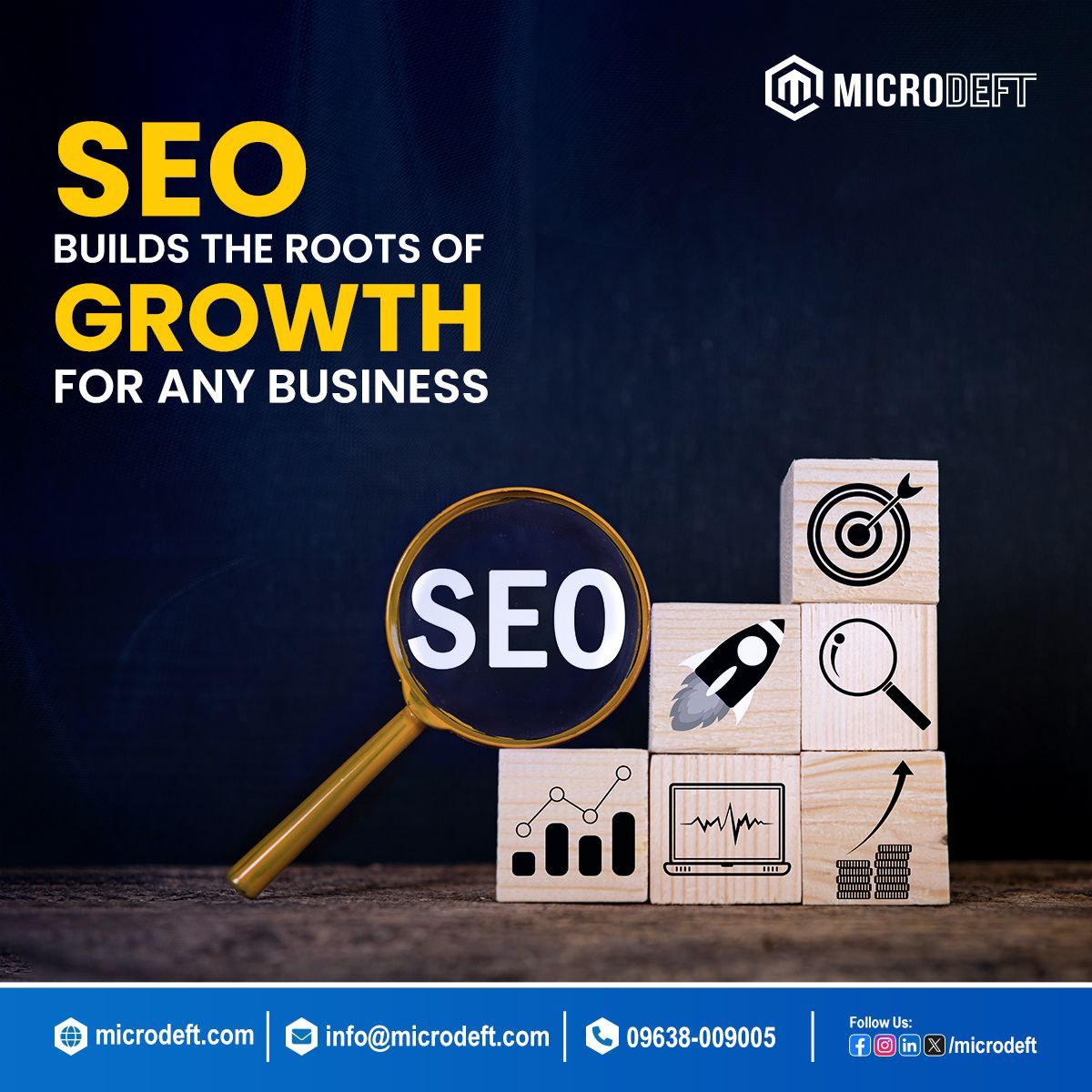 microdeft's tweet image. SEO builds the roots of growth for any business.
#SEO #DigitalMarketing #MicroDeft