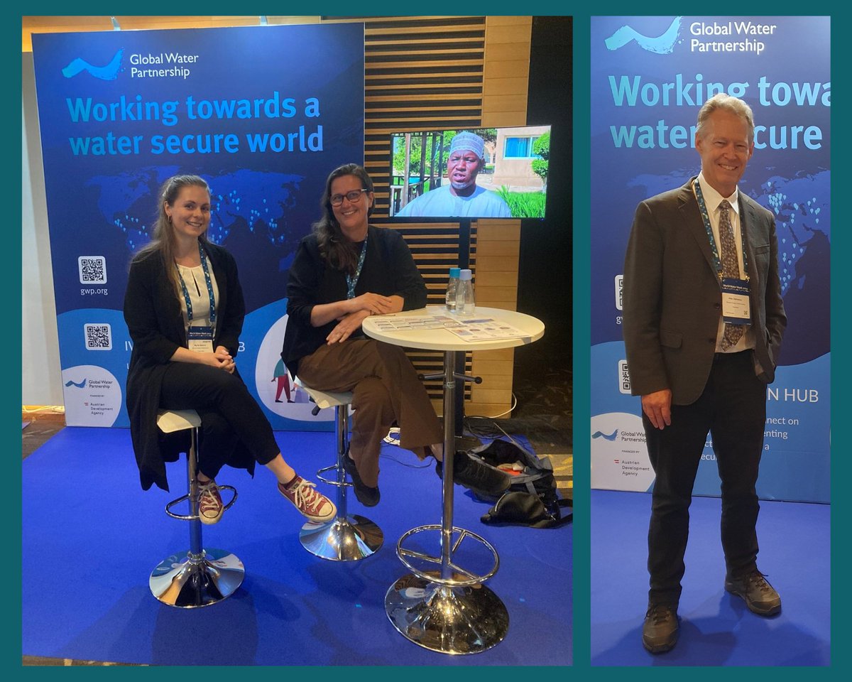 GWPnews's tweet image. 👋 Are you at #WorldWaterWeek?

Come meet us at GWP's Booth (2:04) and tell us about your #water project and learn more about our vision for a #WaterSecure world.