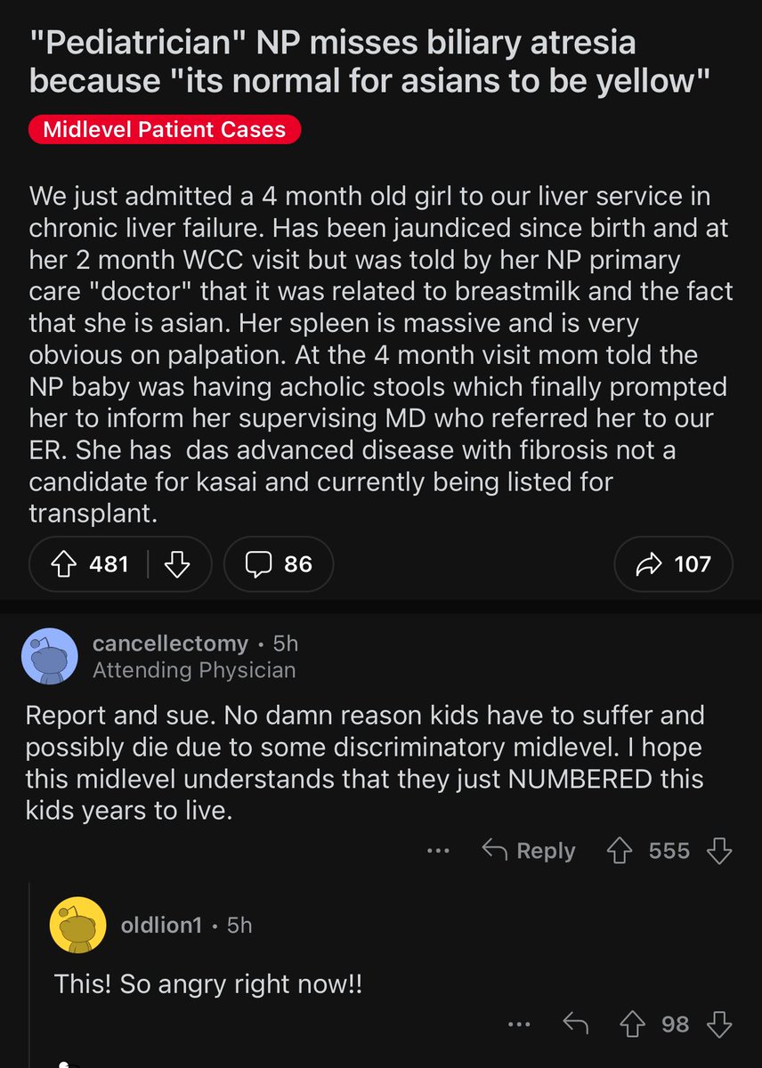 NP misses biliary atresia

#MedTwitter
#StopScopeCreep
#NPsLead?