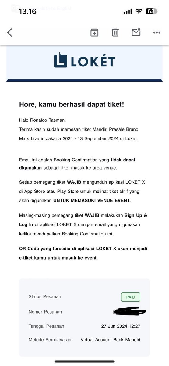 RonaldoTasman's tweet photo. @awqcutegirl Saya ada kak 2 tix Bruno tgl 13 Feb Fest B, normal price aja kak https://t.co/17XbcZuhL3