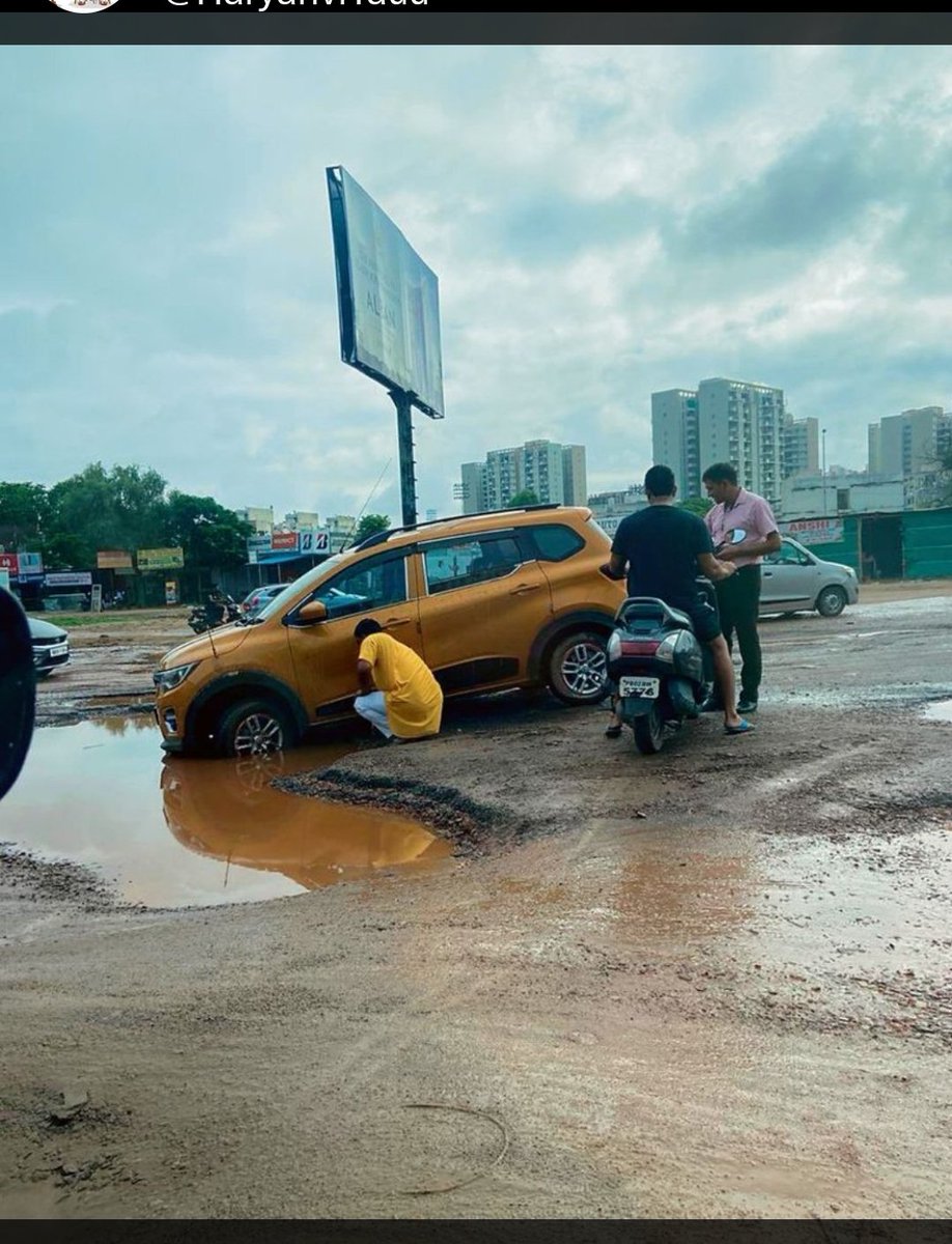 Another accident in pathholes, <a href="/DC_Gurugram/">DC Gurugram</a> please visit site and help with this, it's getting out of control now <a href="/cmohry/">CMO Haryana</a> <a href="/ECISVEEP/">Election Commission of India</a> <a href="/aajtak/">AajTak</a> <a href="/OfficialGMDA/">GMDA</a> <a href="/HsvpHaryana/">HSVPHaryana</a>
