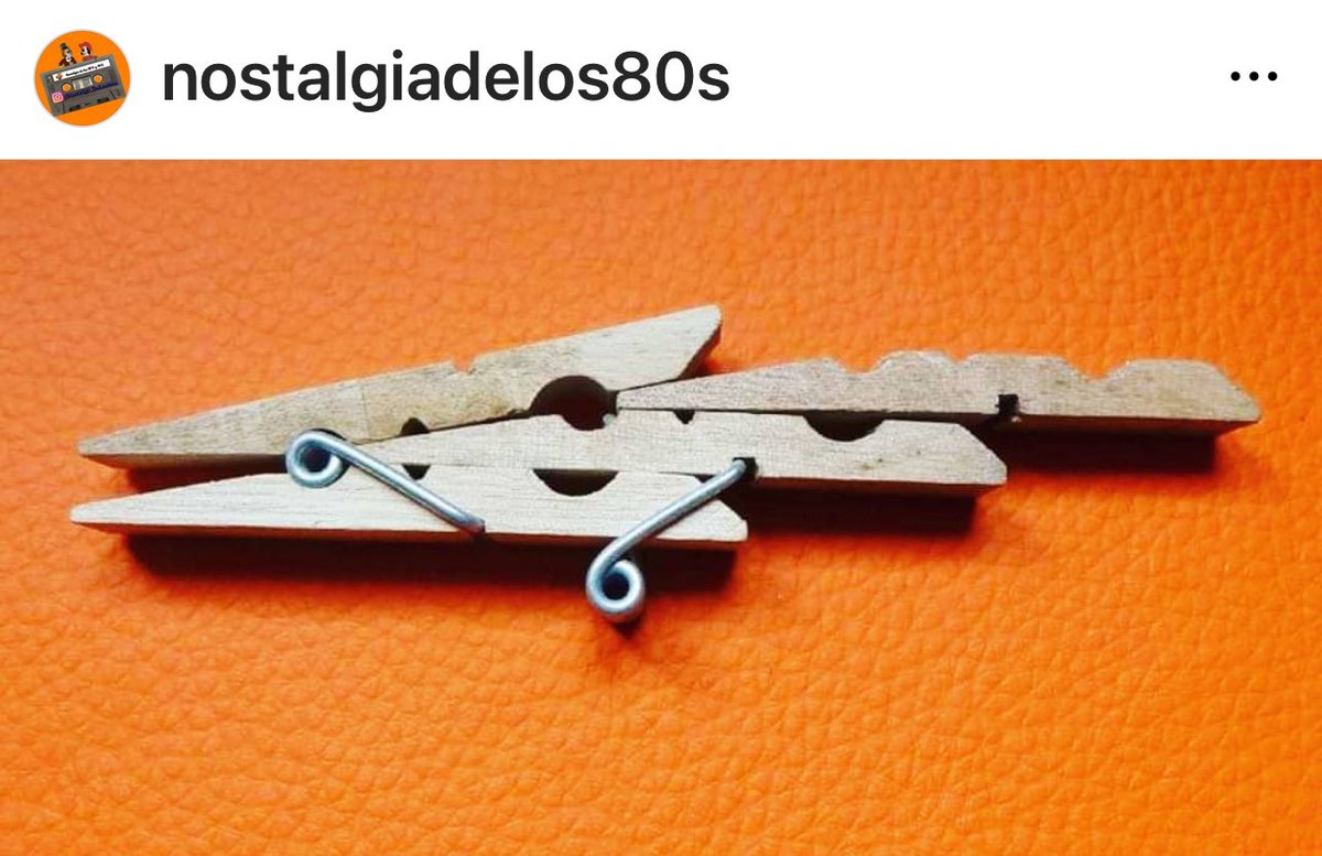 LosNostalgia's tweet photo. Hiciste alguna vez algo así con las pinzas? https://t.co/KlC8AUok44