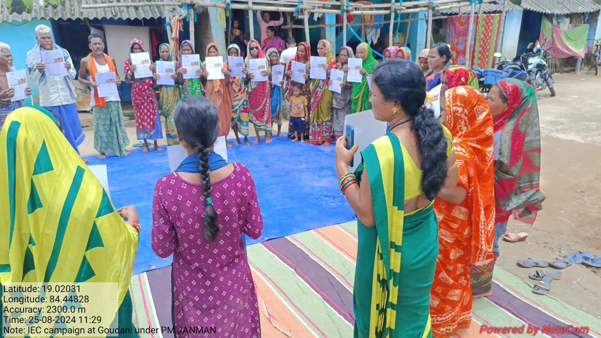 DwoGanjam's tweet photo. 25.8.2024, Ganjam district.
IEC campaign and beneficiary awareness meetings at Gouduni B,Meetusahi,chaka amba,Gouduni A villages and hamlets under Tumba GP conducted by Spl Officer Tumba with village level staffs on beneficiary saturation camps and gap filling work to be done on https://t.co/0A6v40on8I