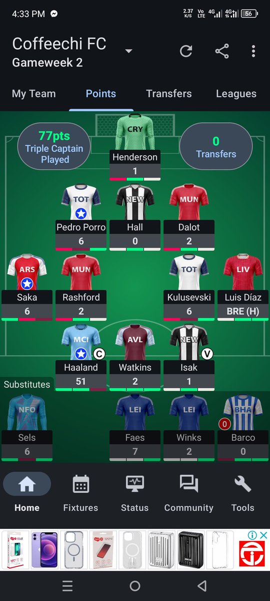 M7md_Mon3m_Mu's tweet photo. @Jitokeze @OfficialFPL @NUFC Yes please i have Faes waiting for this opportunity to come in with seven points https://t.co/wrjyCAlpTO