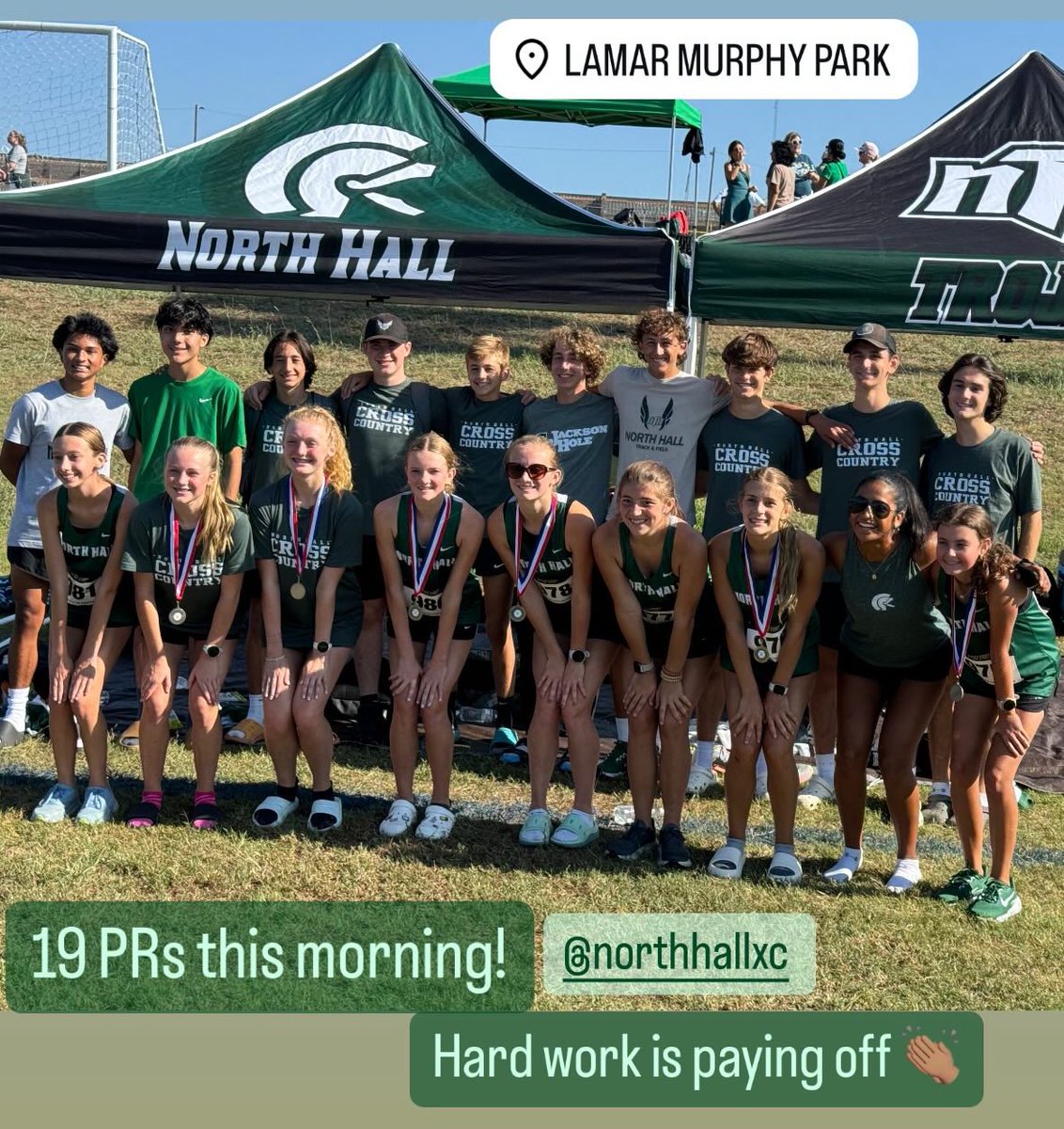 Race Day!

19 PRs at Lamar Murphy, gearing up for North Hall Invite on Sept 5th 

#RunHard #RunHumble #RunHappy