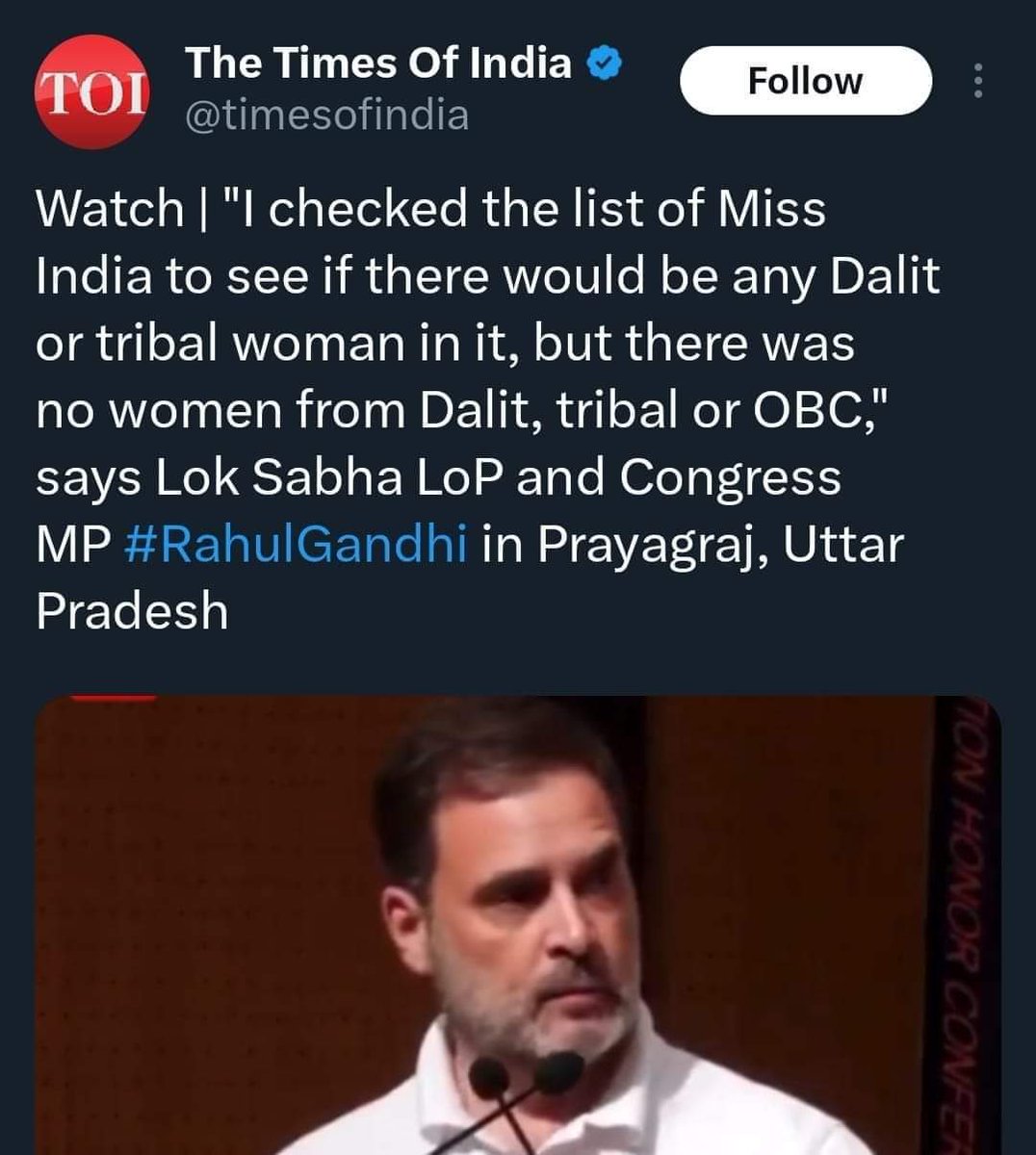 thatsaarbee's tweet photo. @DrJain21 #JaiHind Please extend this to #MissUniverse & #MissWorld too #PappuReloaded Ji. https://t.co/0OgbqOrcpO