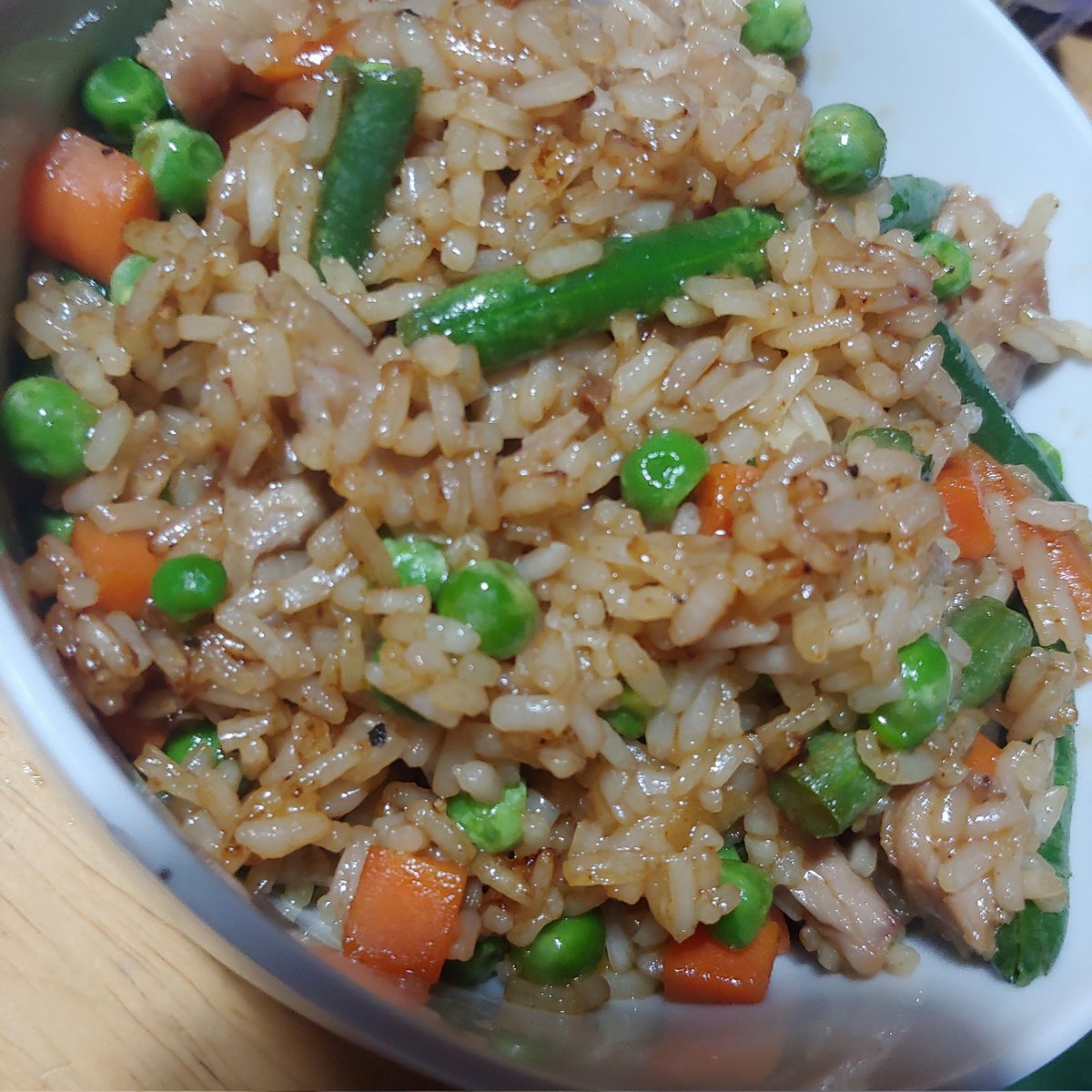 Pork fried rice #glutenfree #homecooking #homemade