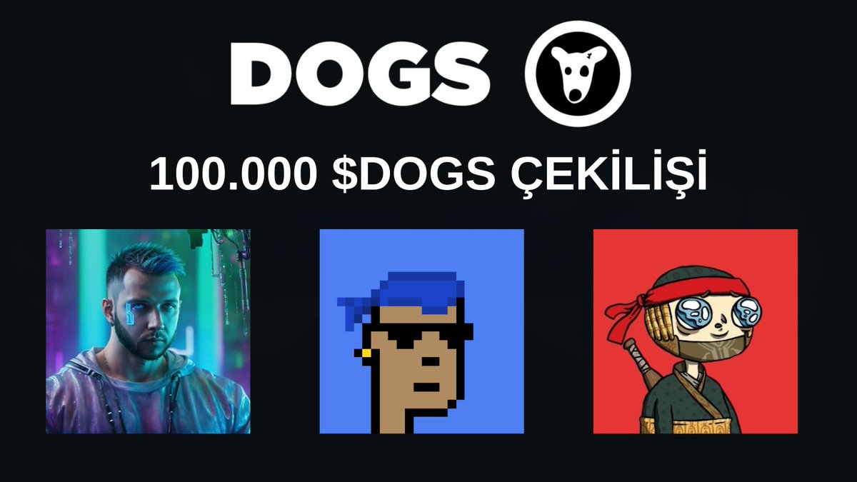 nuhbatuhann's tweet image. Çekiliş geldi 🚀

TOPLAMDA TAM 300000K $DOGS 

Şartlar : @mericfi &amp;amp; @nuhbatuhann &amp;amp; @0xOziK takip et bu tweeti beğenip RT et

Yukarıdaki şartları sağlayan 4 kişiye 25000 toplamda 100000 DOGS vereceğim❤️

Toplamda 300K dağıtıyoruz 3 hesapta da 100K #DOGS çekiliş var. Süre 48H