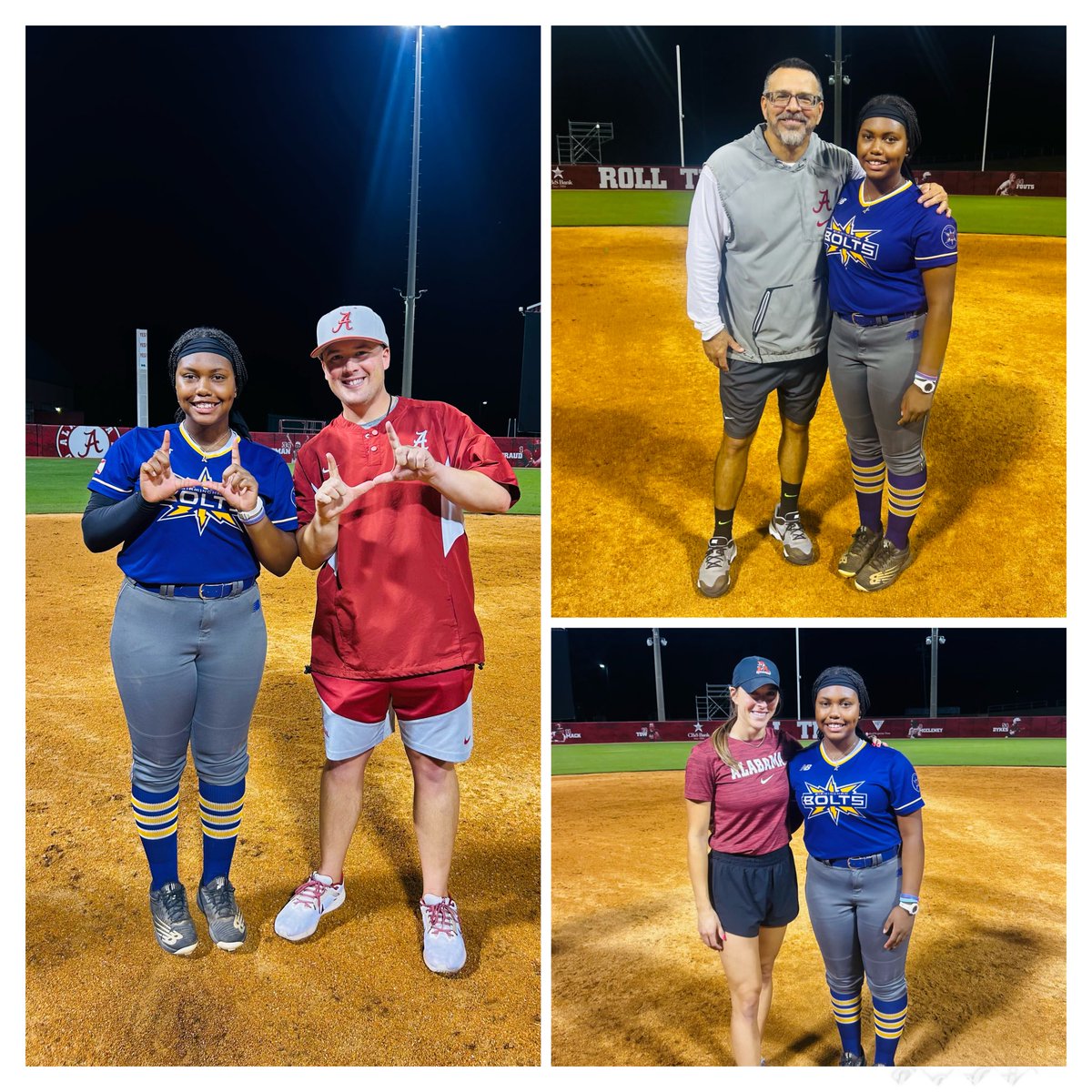I enjoyed my time at <a href="/AlabamaSB/">Alabama Softball</a> camp yesterday like always…❤️🩶! Thank you <a href="/UACoachMurphy/">Patrick Murphy</a> and staff <a href="/KaylaBraud1/">Kayla Braud</a> <a href="/adamarbour/">Adam Arbour</a> <a href="/RyanIamurri32/">Ryan Iamurri</a> for hosting.
Big Rolleth 🐘🐘!! #2010 #Classof2028 #Goals #Prepartion #RollTide <a href="/BhamBolts2027/">Birmingham Thunderbolts Premier 2027-Alford/Rocky</a>