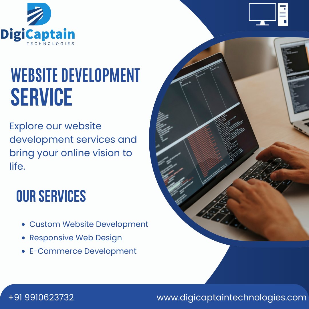 DigicaptainTech's tweet image. Get custom, responsive websites tailored to your business needs, ensuring high performance and user engagement. 

#WebsiteDevelopment #NoidaTech #CustomWebDesign #ResponsiveDesign #WebDevelopmentNoida #BusinessGrowth #OnlineSuccess #WebSolutions #DigiCaptainTechnologies