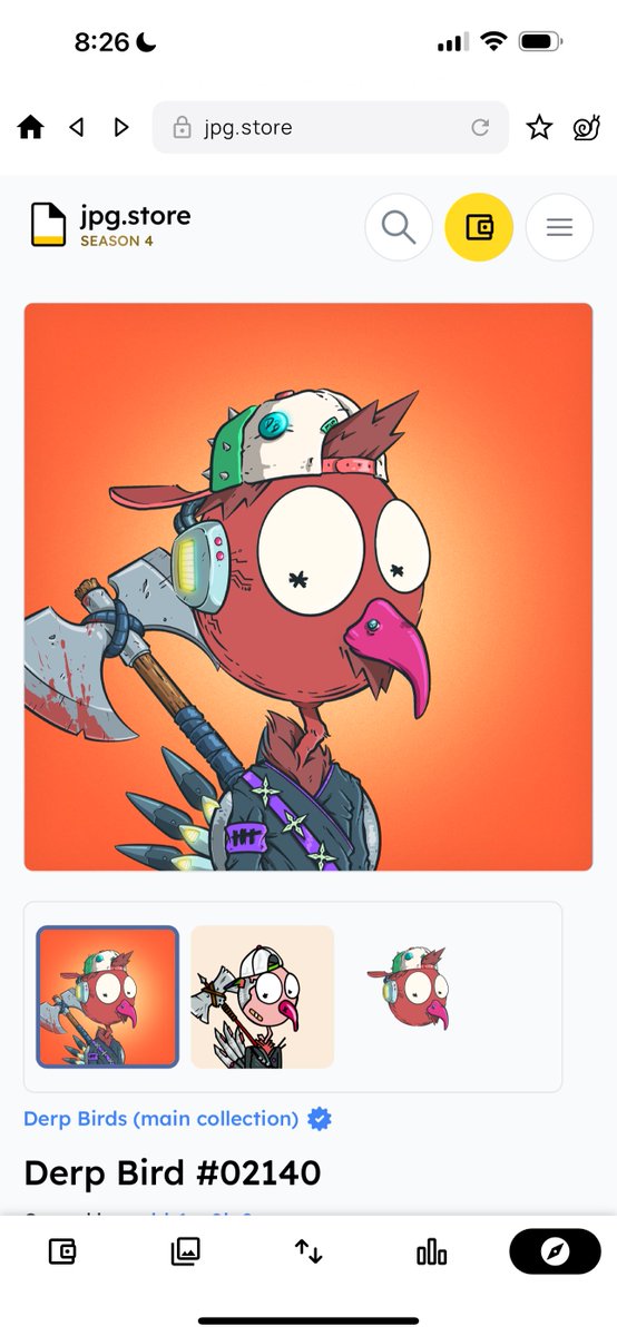 AlgoFamily's tweet photo. When I first got a #derpLing, I didn’t realize there were so many @TheDerpBirds types of assets!
Today I ended up getting the OG #Derpbirds. (reminds me of @LordBeluga_algo and his Axes!) 🪓
Thanks @Nomi_CNFT & @BarcTheShark @theother_dave + many more for answering all my questions. 🤝
I’m learning a bunch from using other chains and interacting with other community members. It’s okay to venture out sometimes, eh? 😃 #Cardano #Algorand