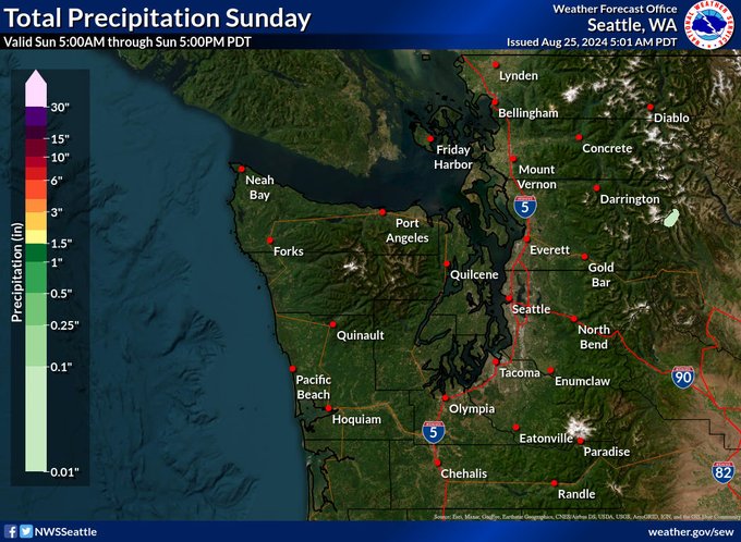 tin tức thời tiết Seattle Sau hai ngày ẩm ướt và lạnh lẽo
