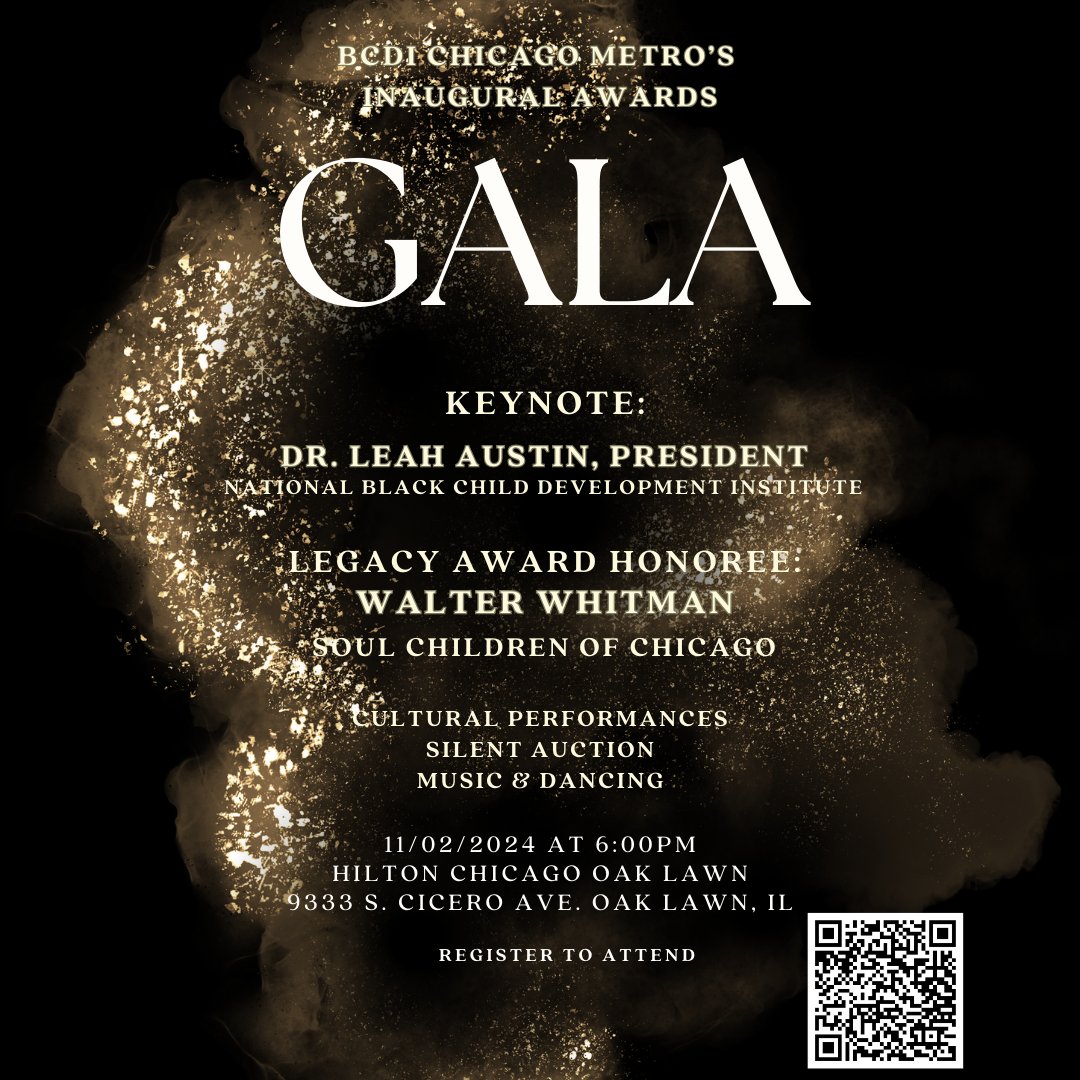BCDIchi's tweet photo. Gala Keynote and Legacy Honoree Officially Announced! BCDI is thrilled to welcome Dr. Leah Austin, President of National Black Child Development and proud to honor Walt Whitman, Soul Children of Chicago!  #VillageAwards2024 #BCDIChiMetro #SupportOurVillage https://t.co/q5r57HCdUJ