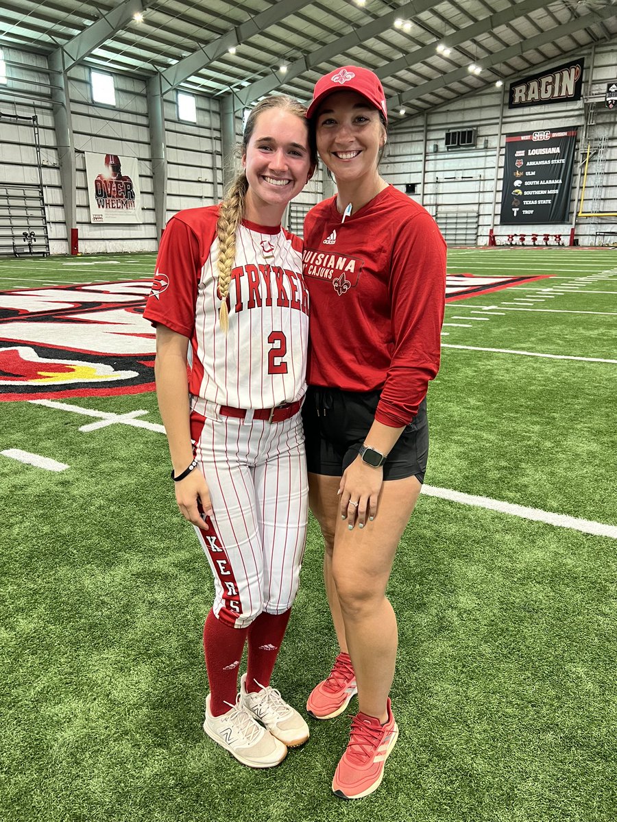 I had a great time at <a href="/RaginCajunsSB/">Louisiana Ragin' Cajuns® Softball</a> camp yesterday! I really enjoyed every minute of it! Thank you to all the coaches that made it happen!! <a href="/CoachAlyHab/">Alyson Habetz</a> <a href="/LacyPrejean/">Lacy Prejean</a> @ShellieLandry <a href="/ShelbiSunseri/">✞ Shelbi  ✞</a> 

<a href="/NationalEsparza/">Strykers National Esparza 🚂</a> <a href="/StrykersNation/">StrykersFastpitchOrg</a>
