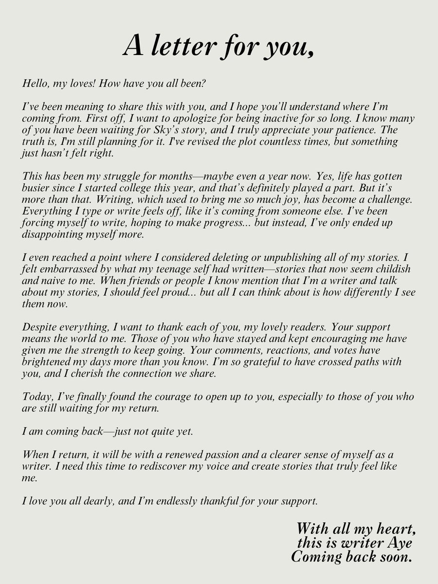 jayzelveswp's tweet photo. A letter for you... https://t.co/Wsvt7zGifn