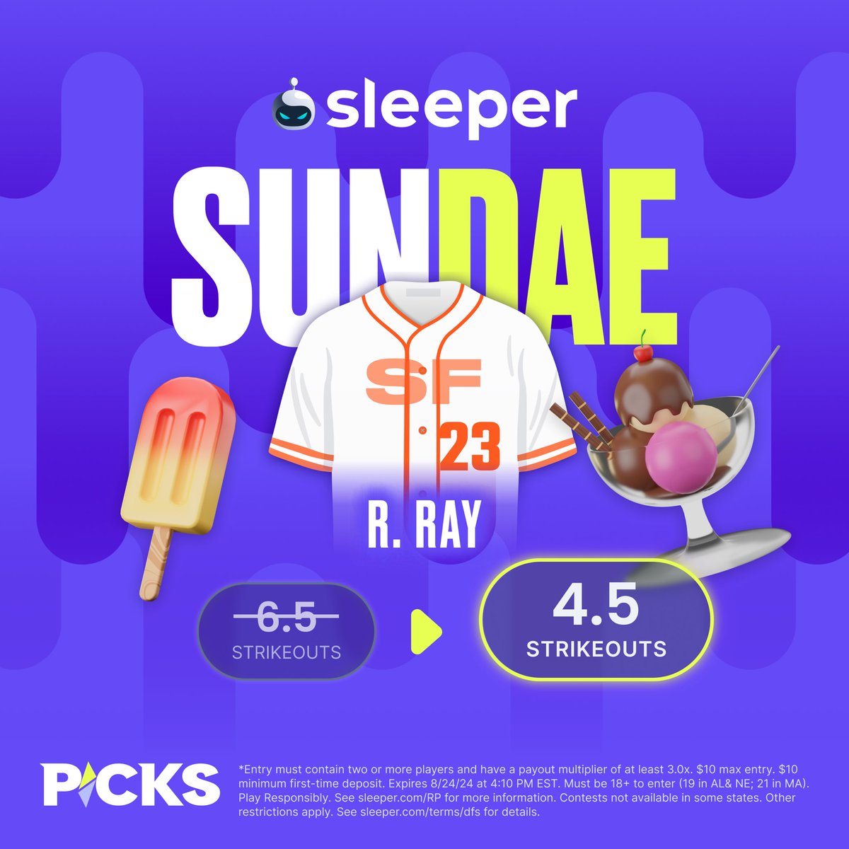 SleeperPicksHQ's tweet photo. Sleeper Sundae scoops are live 🍦🤤

Drop your pairs below 👇 https://t.co/QwDULbZMPk