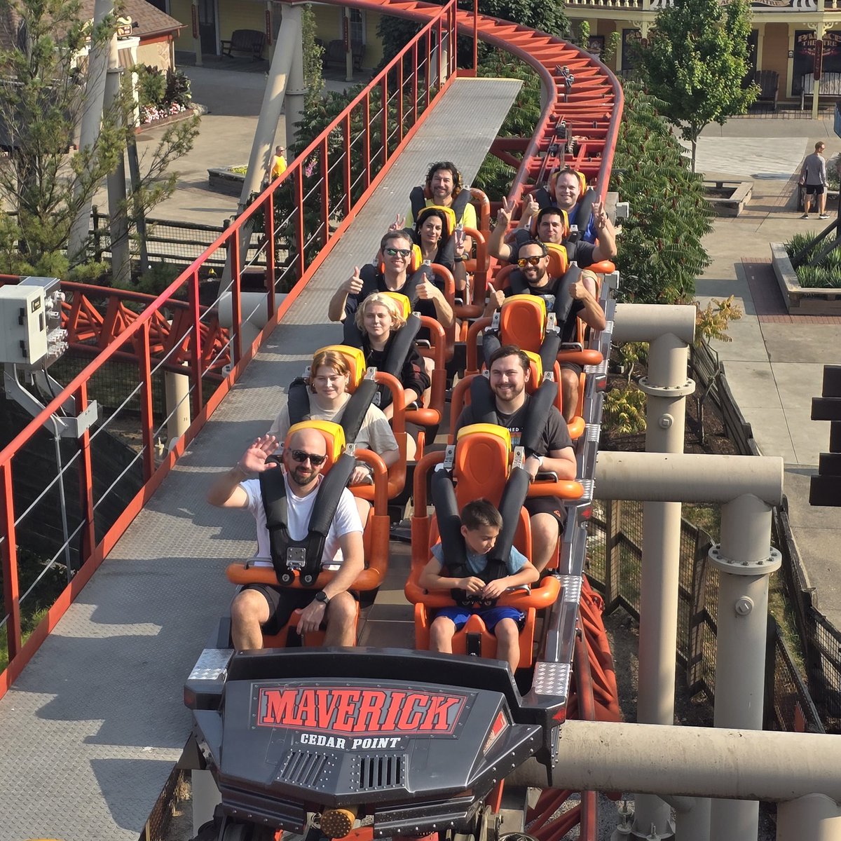 Coastercrew's tweet photo. Thanks all for joining us for our ERT on Maverick this morning! @cedarpoint https://t.co/Tq3i3Kh67Z