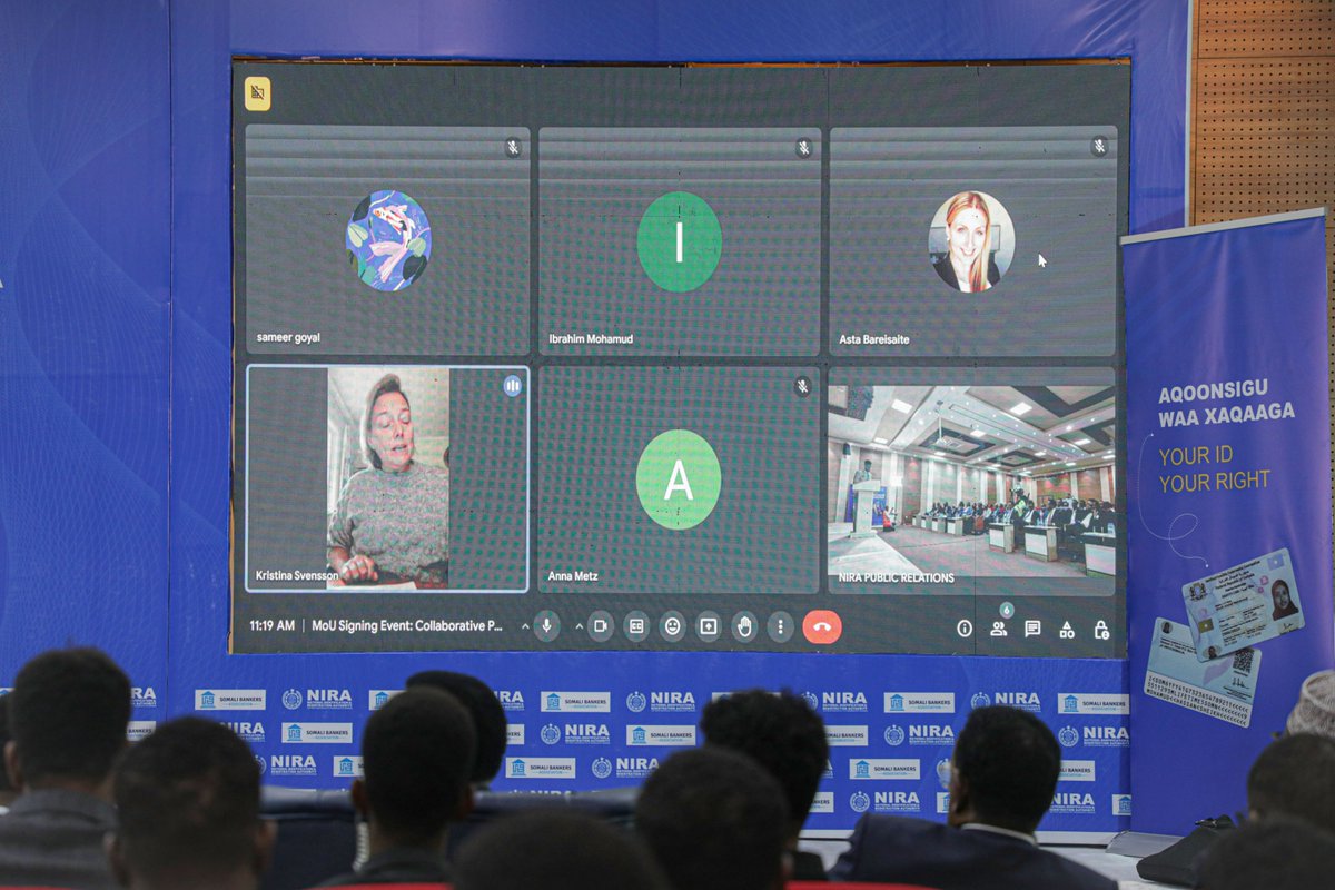 Kristina Svensson <a href="/WorldBank/">WorldBank</a> Somalia Country Manager, "Digital ID can support the introduction of eKYC , help move all processes online and, in turn, reduce the need for physical documents, even in-person branch visits and long manual steps that the risk of data entry errors."