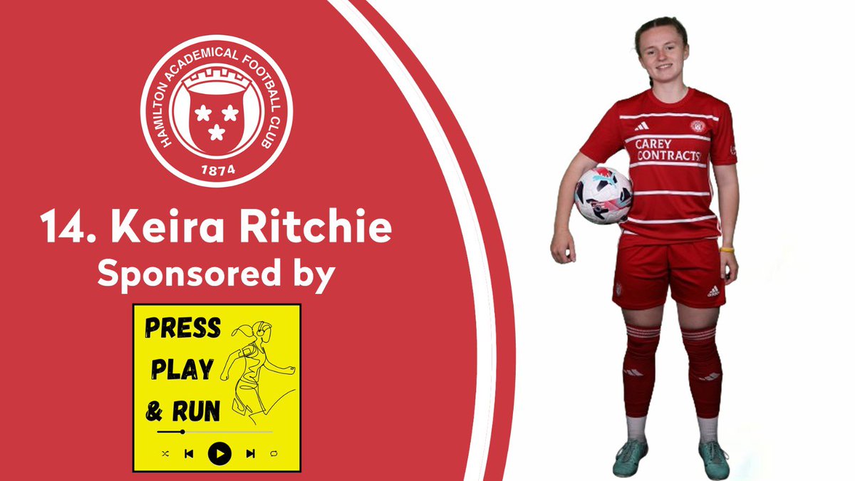 Hamilton Academical Womens Football Club (@accieswfc) on Twitter photo 🔴 <a href="/LomondWealth/">Lomond Wealth</a> POTM
Defender <a href="/KeiraRitchie13/">Keira Ritchie</a> picks up the Accies Player of the Match following our 1st clean sheet of the season.
<a href="/PressPlayAndRun/">Press Play & Run Podcast</a> 🔴 <a href="/LomondWealth/">Lomond Wealth</a> POTM
Defender <a href="/KeiraRitchie13/">Keira Ritchie</a> picks up the Accies Player of the Match following our 1st clean sheet of the season.
<a href="/PressPlayAndRun/">Press Play & Run Podcast</a>