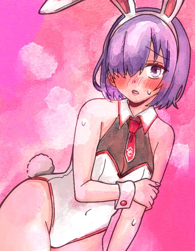 「りすてぃさんのリップちゃん&マシュちゃん塗り絵にトライさせて頂きました  りすて」|なおるなのイラスト
