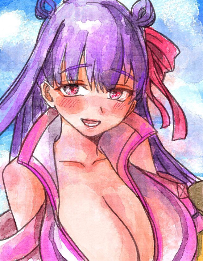 「りすてぃさんのリップちゃん&マシュちゃん塗り絵にトライさせて頂きました  りすて」|なおるなのイラスト
