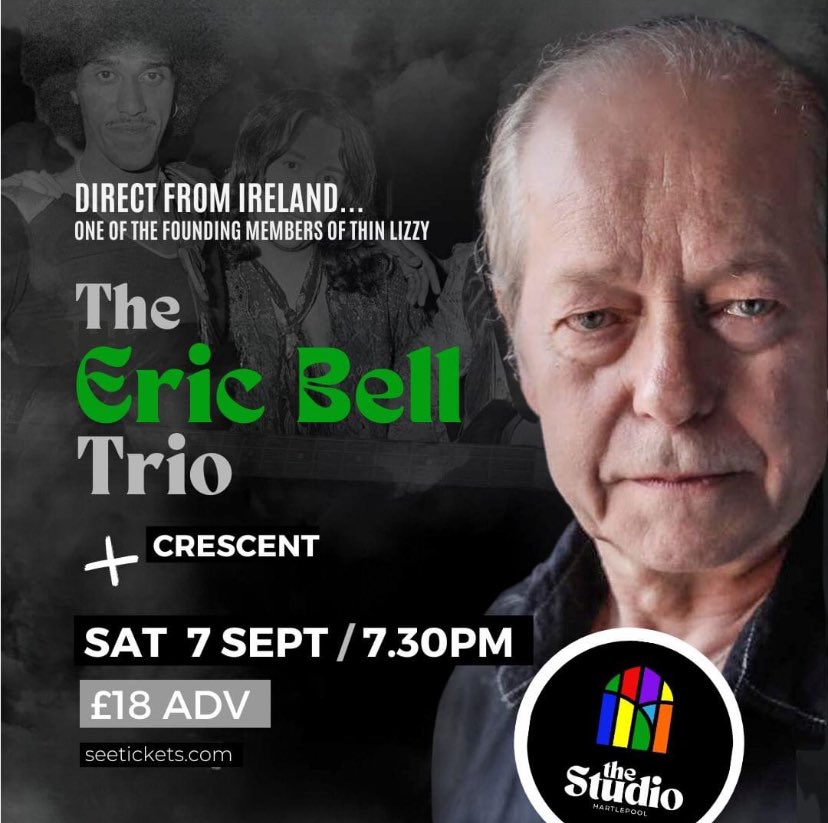 Crescent (@crescent_band_) on Twitter photo In less than 2/ weeks we will be with the founder of thin lizzy(Eric Bell)playing with his band“the Eric bell trio”<a href="/TheStudioHpool/">The Studio</a> 🕴️🦎!!The tickets have limited availability so get yours to avoid disappointment🙌Tickets are below!👇Go Go Go🎸🌙
seetickets.com/event/eric-bel… In less than 2/ weeks we will be with the founder of thin lizzy(Eric Bell)playing with his band“the Eric bell trio”<a href="/TheStudioHpool/">The Studio</a> 🕴️🦎!!The tickets have limited availability so get yours to avoid disappointment🙌Tickets are below!👇Go Go Go🎸🌙
seetickets.com/event/eric-bel…