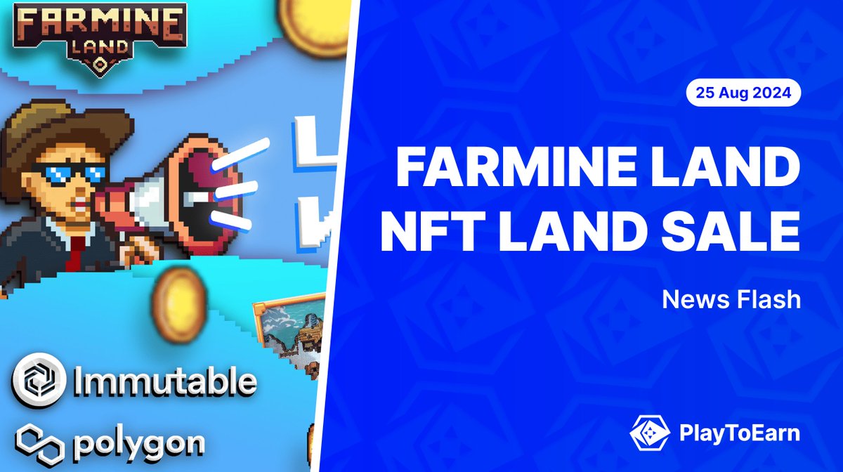 Win a <a href="/Farmine_Land/">Farmine_Land</a> Whitelist Pass Now for #NFT Land Sale Starting On August 29th🧑‍🌾

✅Get a chance of participating by completing social quests to secure your Whitelist Round Pass

💫Available in limited supply and claimable on a FCFS basis.

Read more 🧵👇..