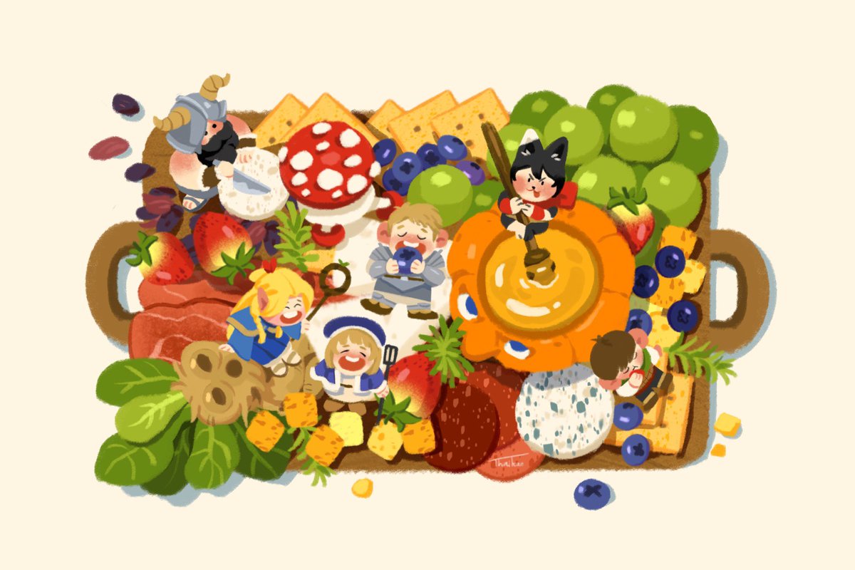Charcuterie🧀🍓🫒

#DeliciousinDungeon 
#dungeomeshi