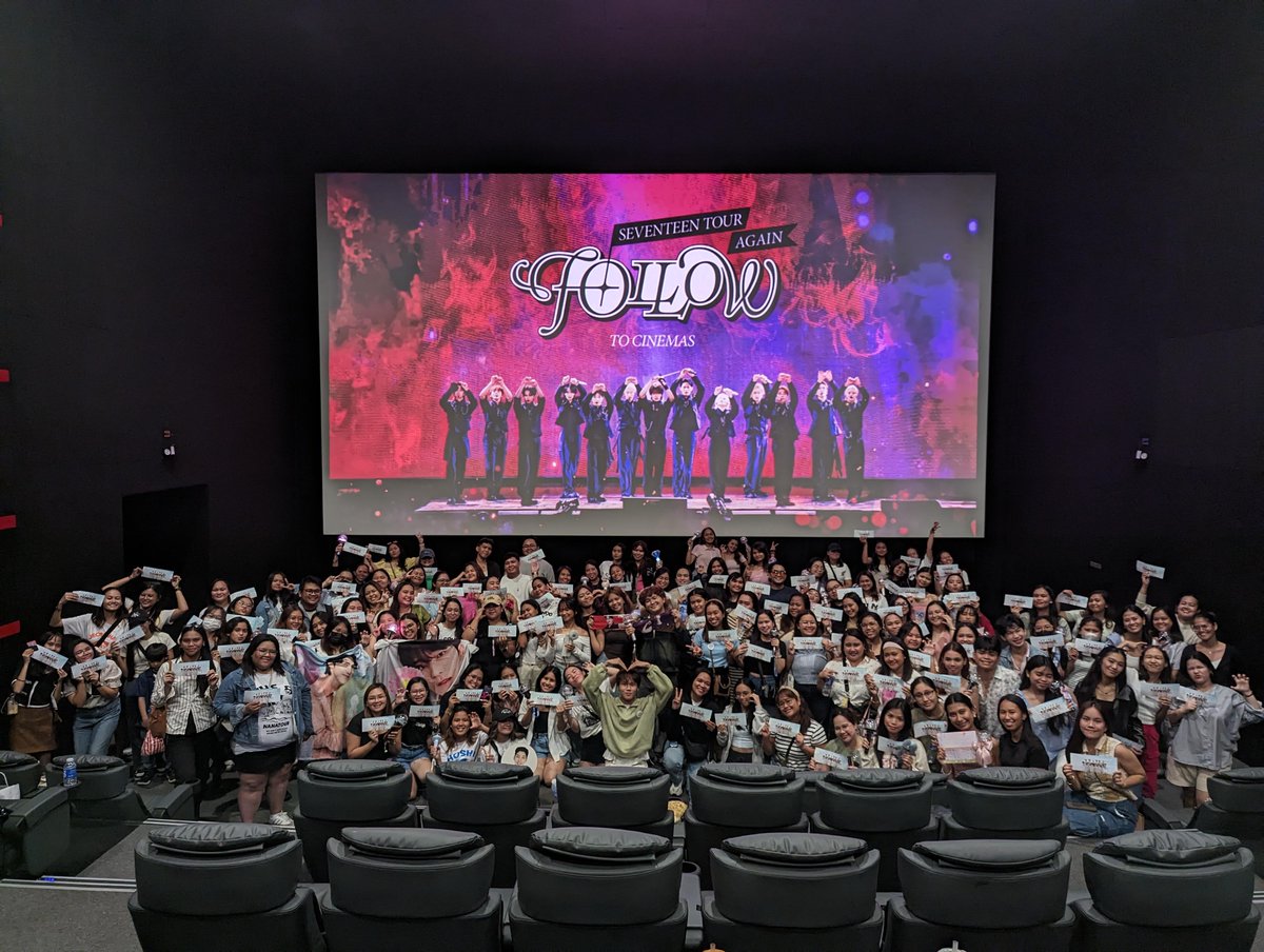 seventeenphcebu's tweet photo. FOLLOW MOVIE BLOCK SCREENING D-2 끝! 💎

Thank you so much to all our Cebu Carats from Day 1 &amp; 2 for the super AJU NICE block screening! Hope everyone had a great time! See you soon on our next events 🩵🩷 https://t.co/sP3Xm0ADDh
