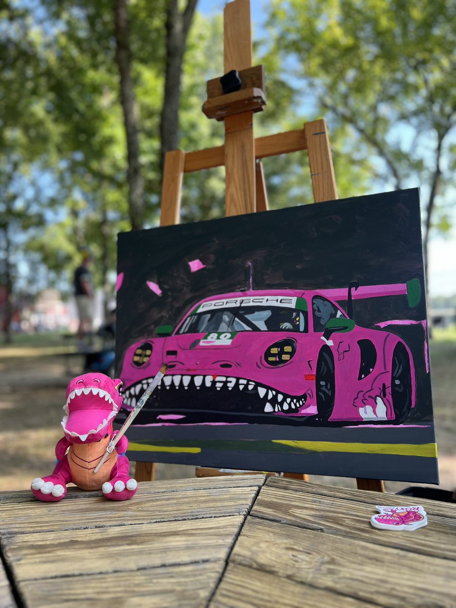 AO Racing 🦖 (@aoracingusa) on Twitter photo Roxy is feeling artistic this morning at <a href="/VIRNow/">VIRginia International Raceway</a>, stopping by to help <a href="/zaccarrollart/">zaccarrollart</a> with his painting Roxy is feeling artistic this morning at <a href="/VIRNow/">VIRginia International Raceway</a>, stopping by to help <a href="/zaccarrollart/">zaccarrollart</a> with his painting