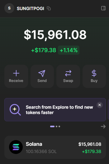 Not much but still a fruitful week for someone on the trenches like me. 

Drop your wallet imma giveaway some sol to those who follow.

is it HARD? Yes.

is it Worth it? Definitely.