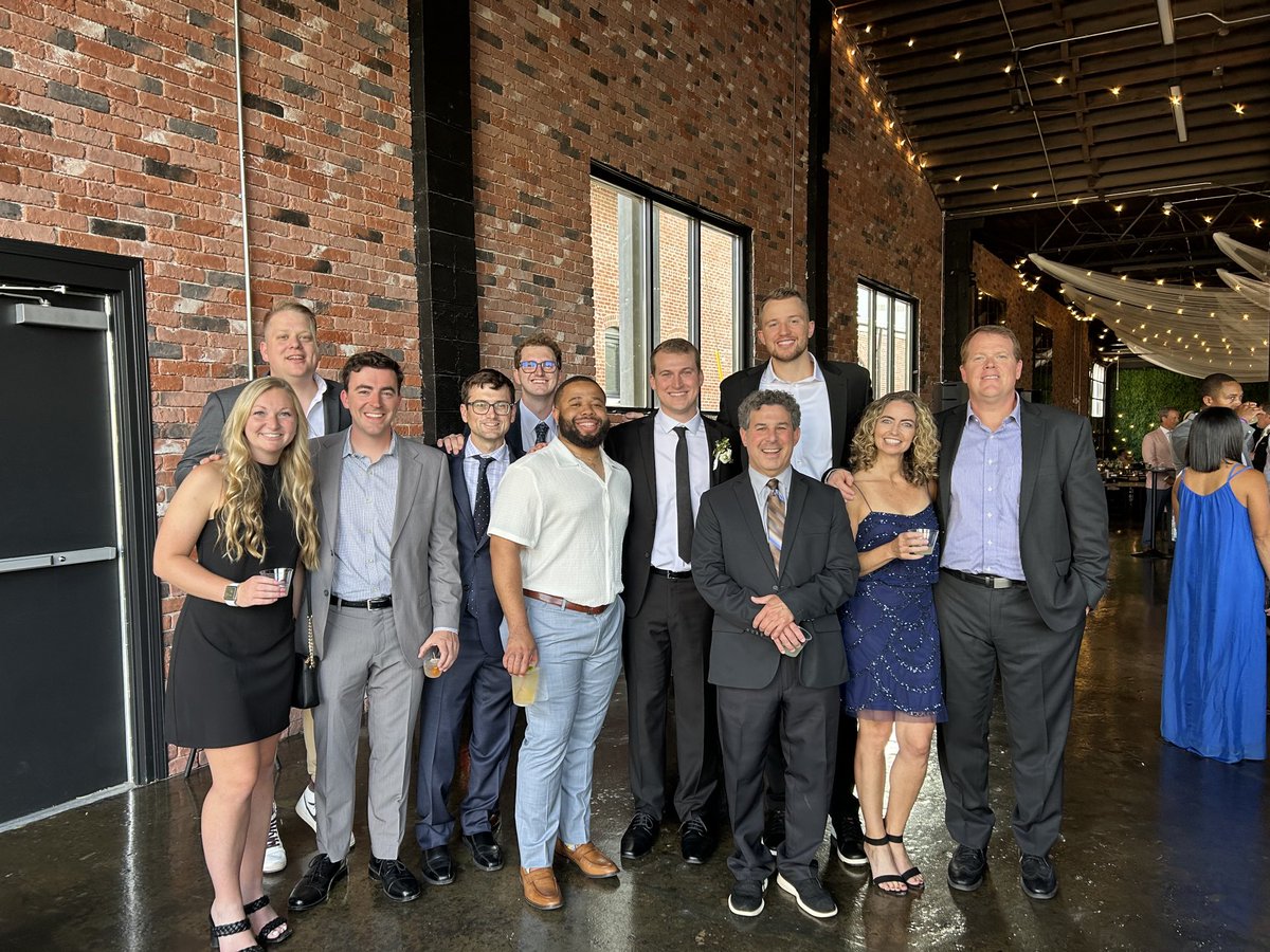 #ValpoFamily photo celebrating the Funks last night in Evansville. Congrats to Peter &amp; Ingrid! #GoValpo